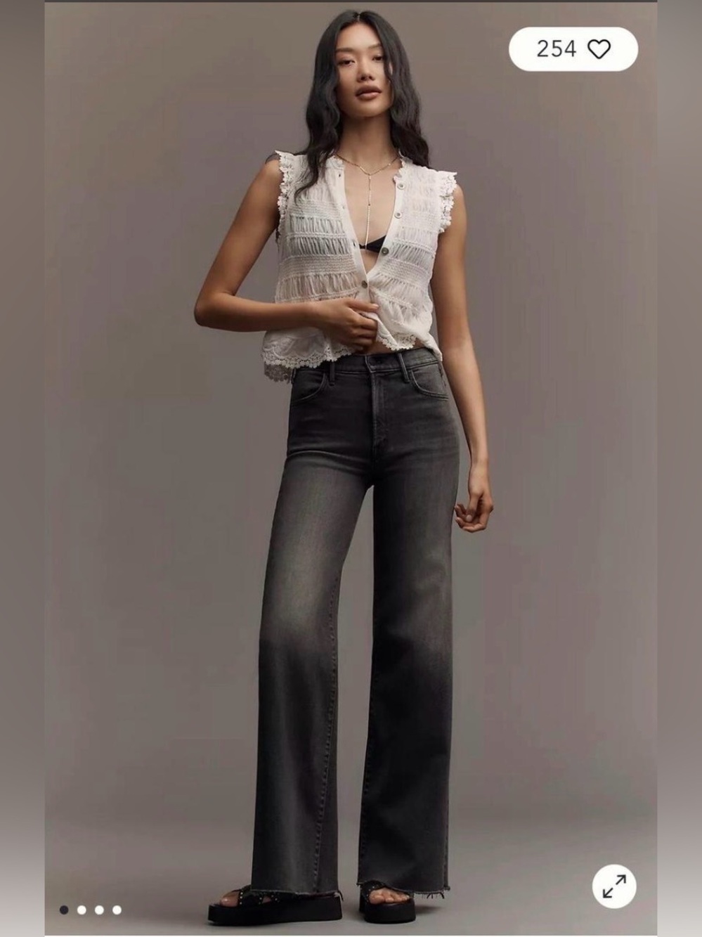 Mother jeans black the Hustler Roller Sneak NWT